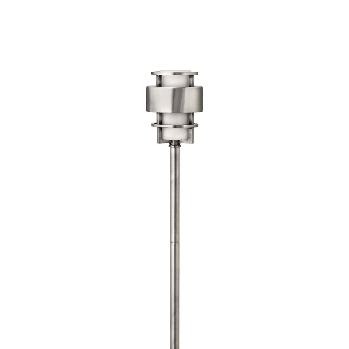 Saturn Outdoor Path Light in Stainless Steel.