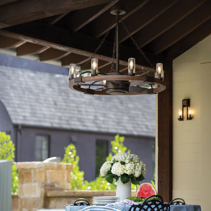 Sawyer LED Ceiling Fan in dining room.