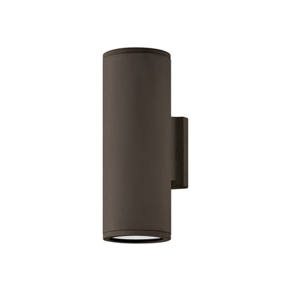 Silo Outdoor Up/Down Wall Light in Architectural Bronze (12-Inch).