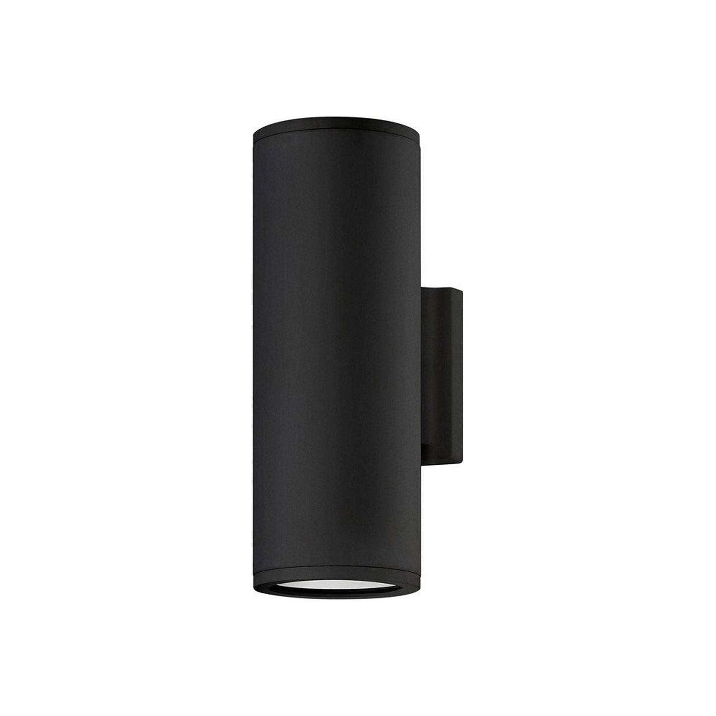 Silo Outdoor Up/Down Wall Light in Black (12-Inch).
