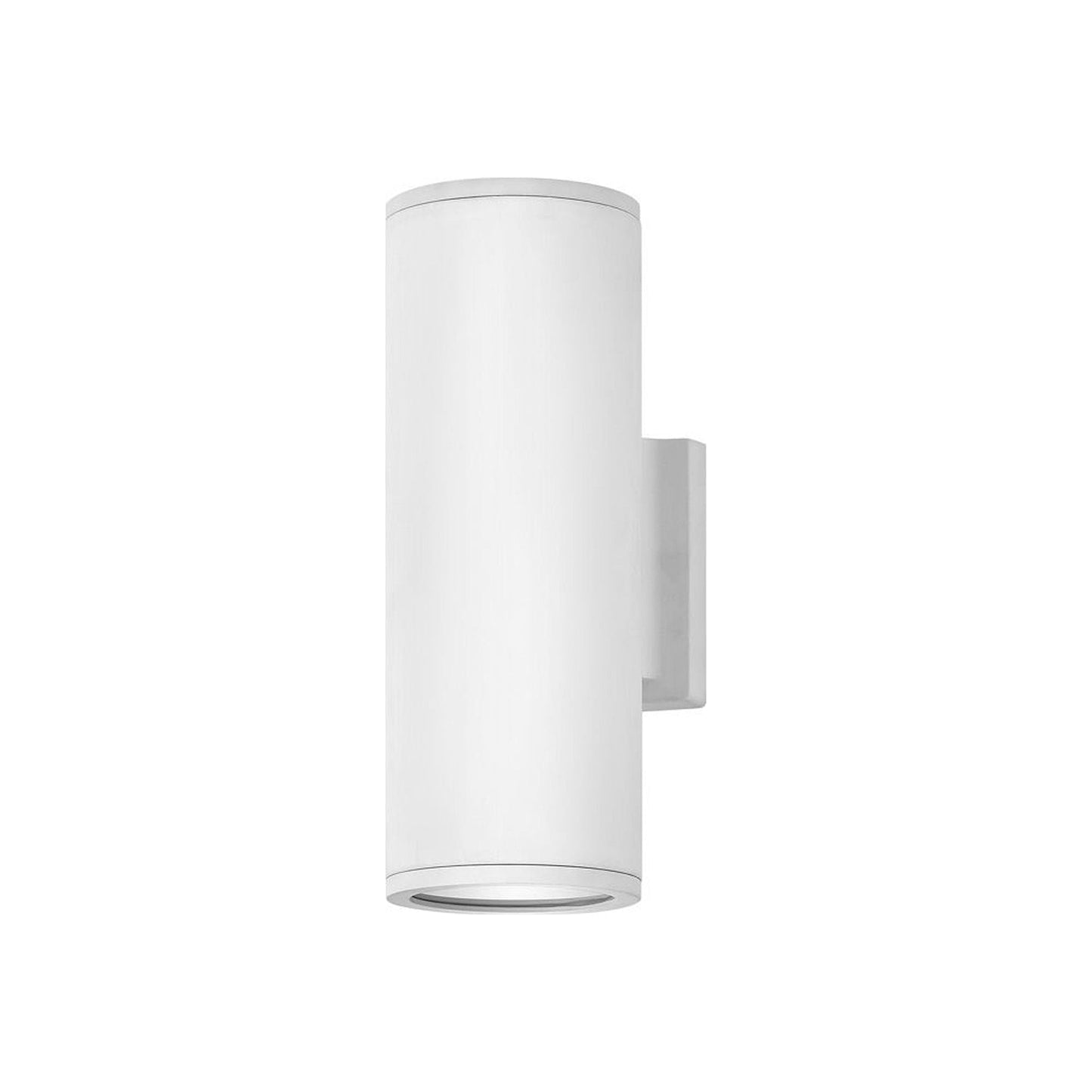 Silo Outdoor Up/Down Wall Light in Satin White (12-Inch).