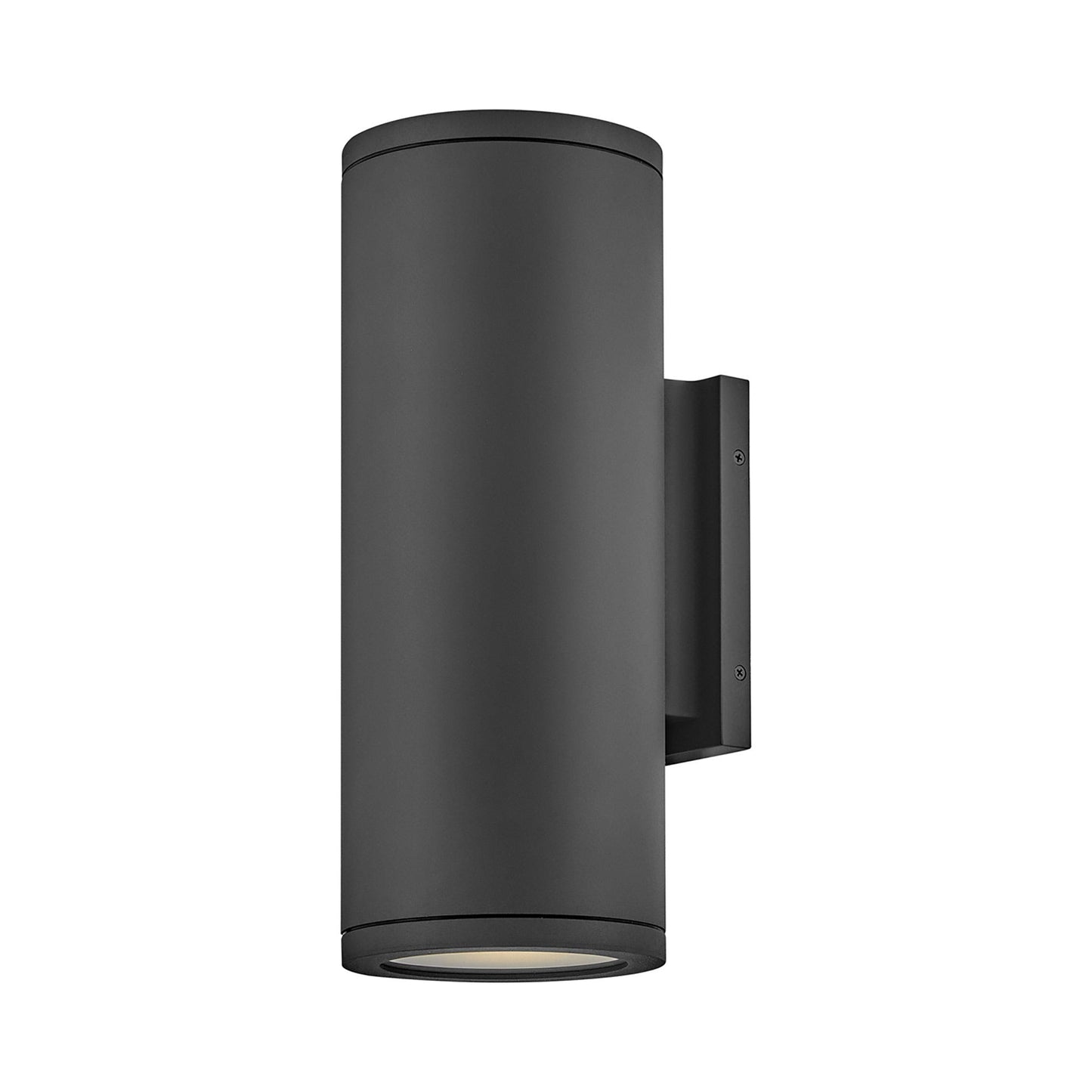 Silo Outdoor Up/Down Wall Light in Black (16-Inch).