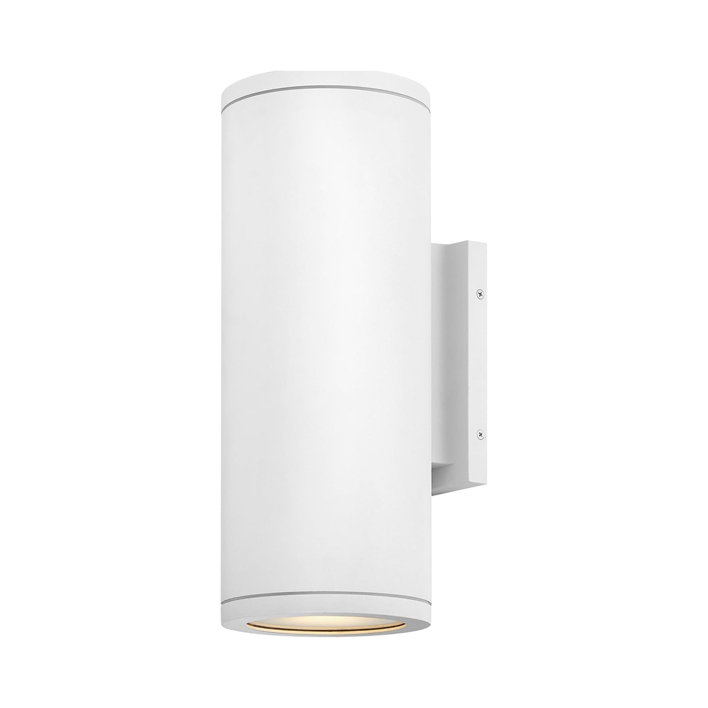 Silo Outdoor Up/Down Wall Light in Textured White (16-Inch