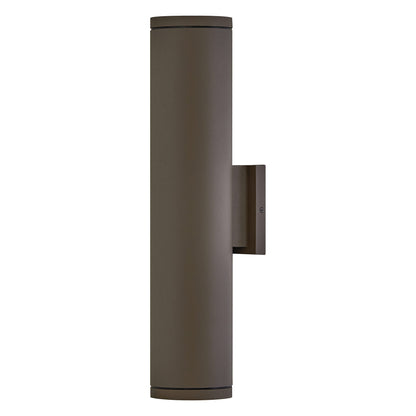 Silo Outdoor Up/Down Wall Light in Architectural Bronze (20-Inch).