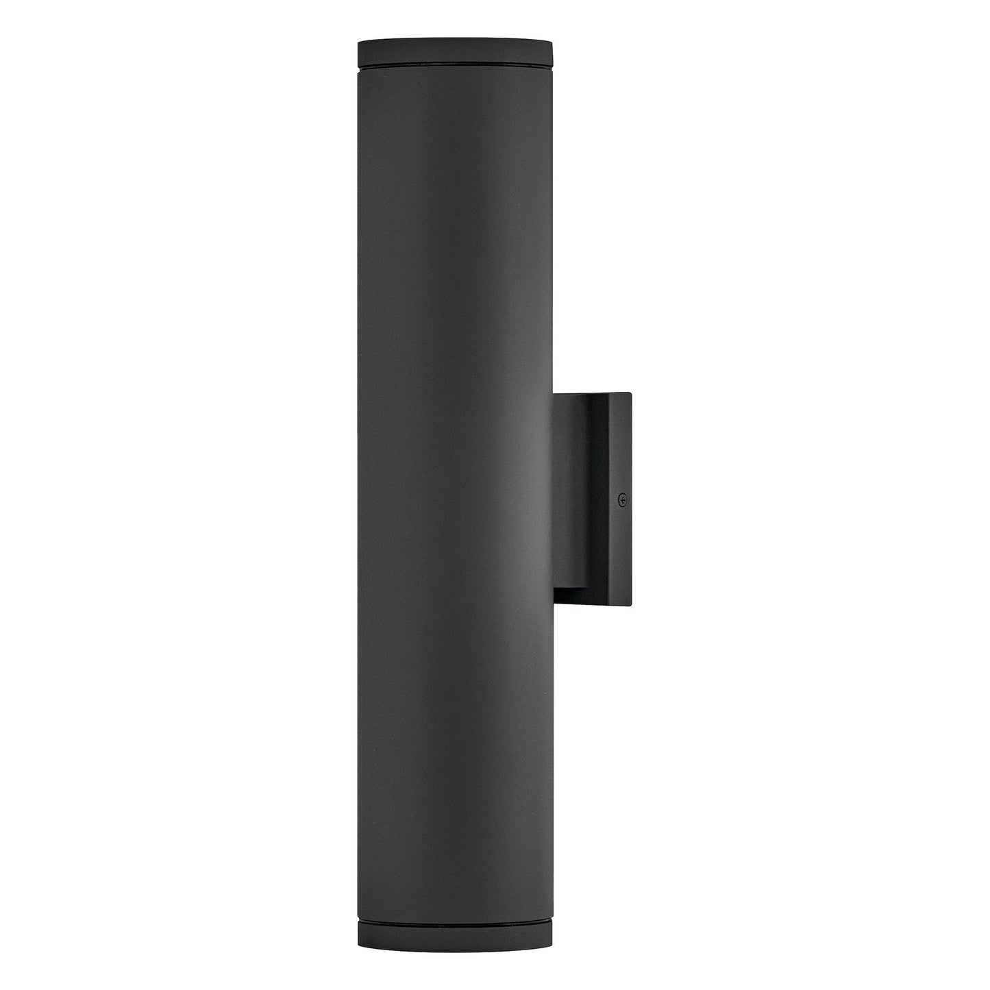 Silo Outdoor Up/Down Wall Light in Black (20-Inch).
