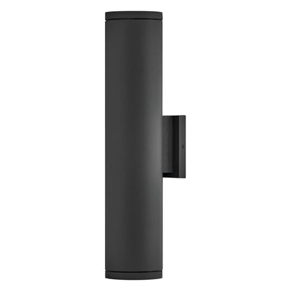 Silo Outdoor Up/Down Wall Light in Black (20-Inch).