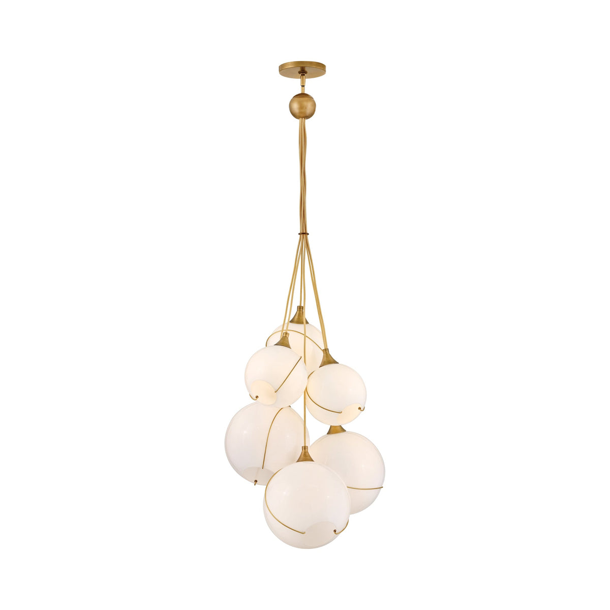 Skye Chandelier in Cased Opal (6-Light).