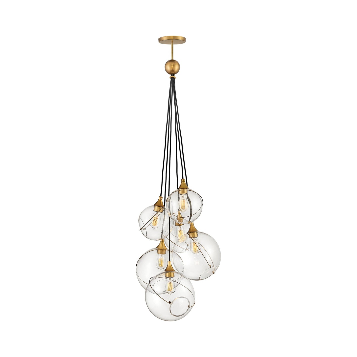 Skye Chandelier in Clear (6-Light).