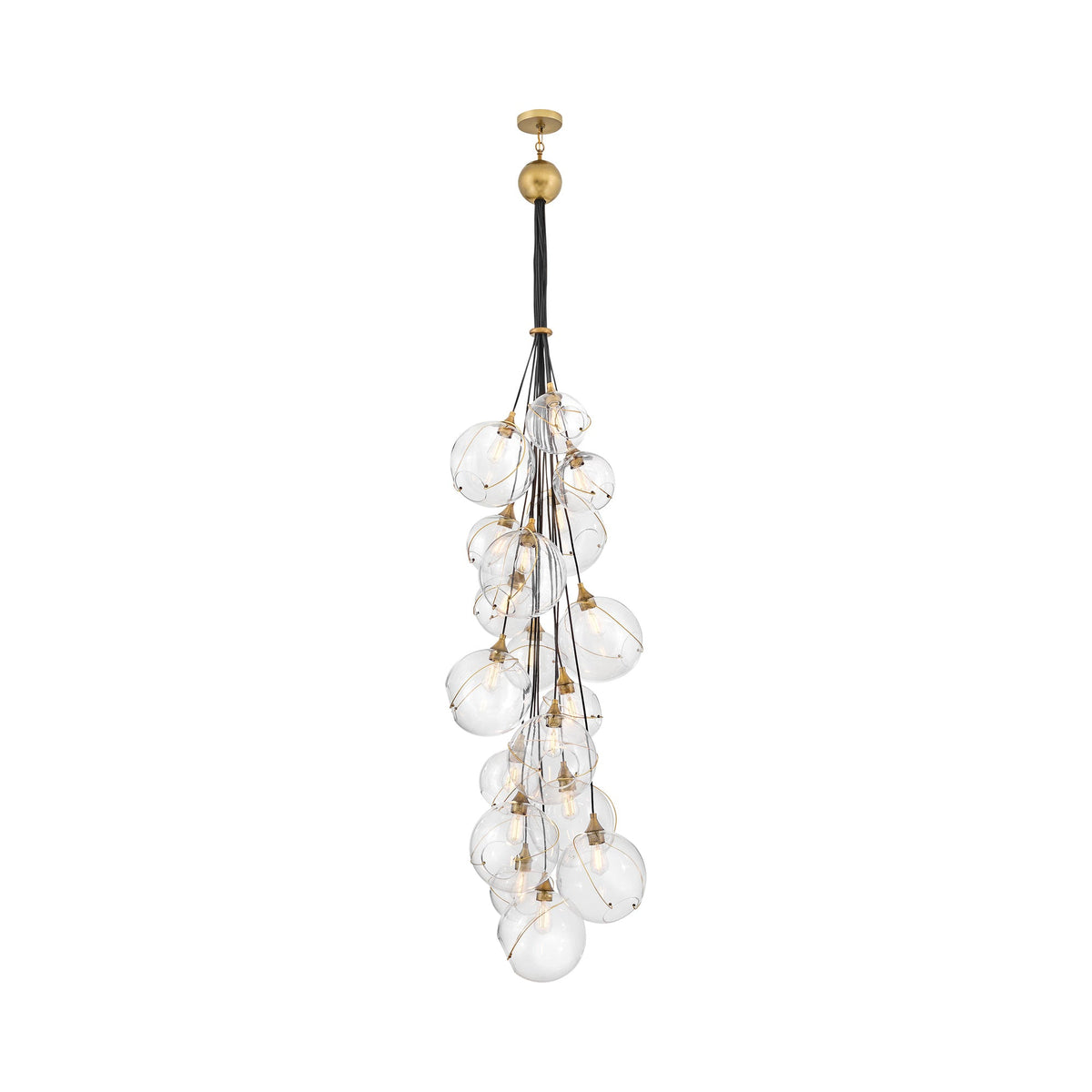 Skye Chandelier in Clear (18-Light).