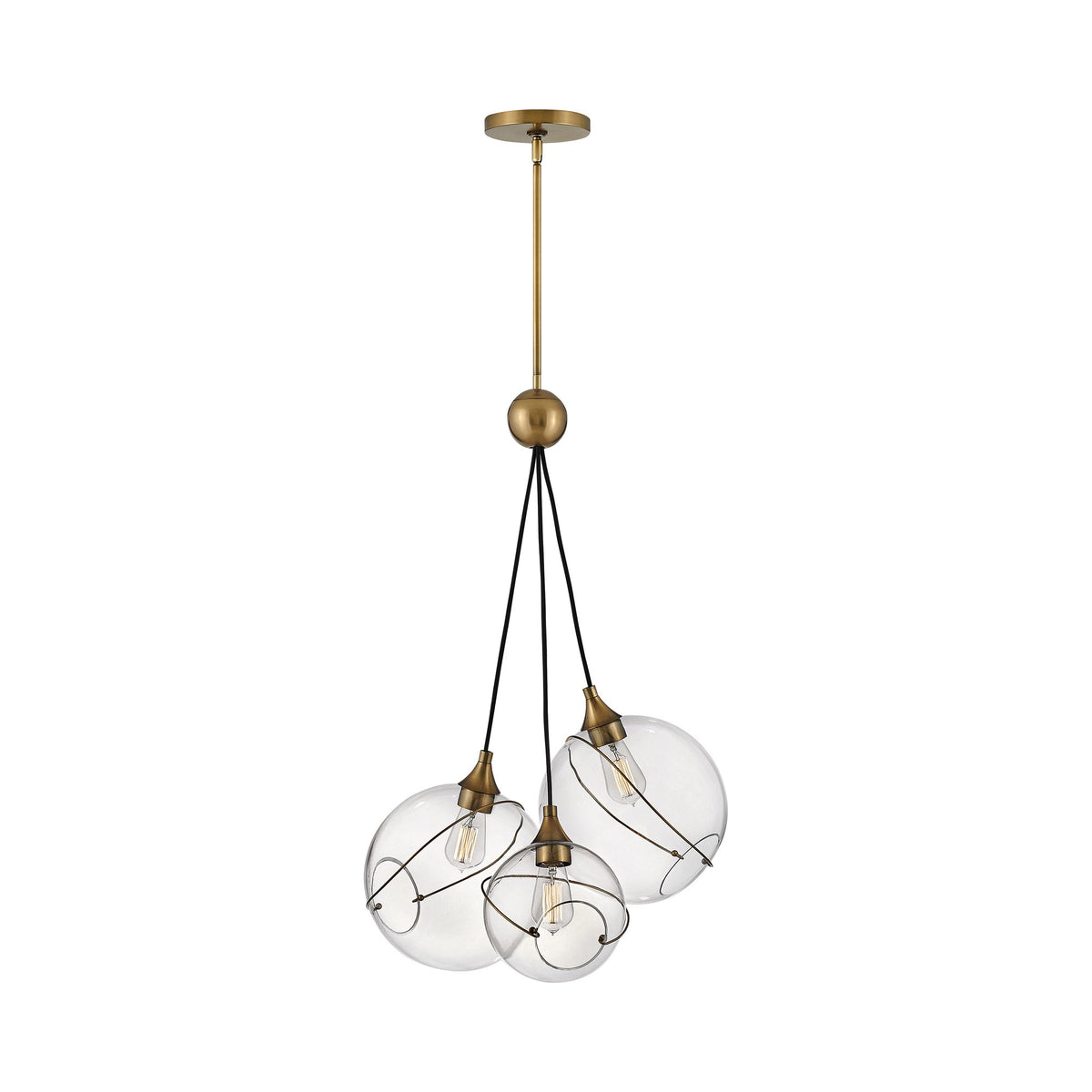 Skye Multi Light Pendant Light in Clear.