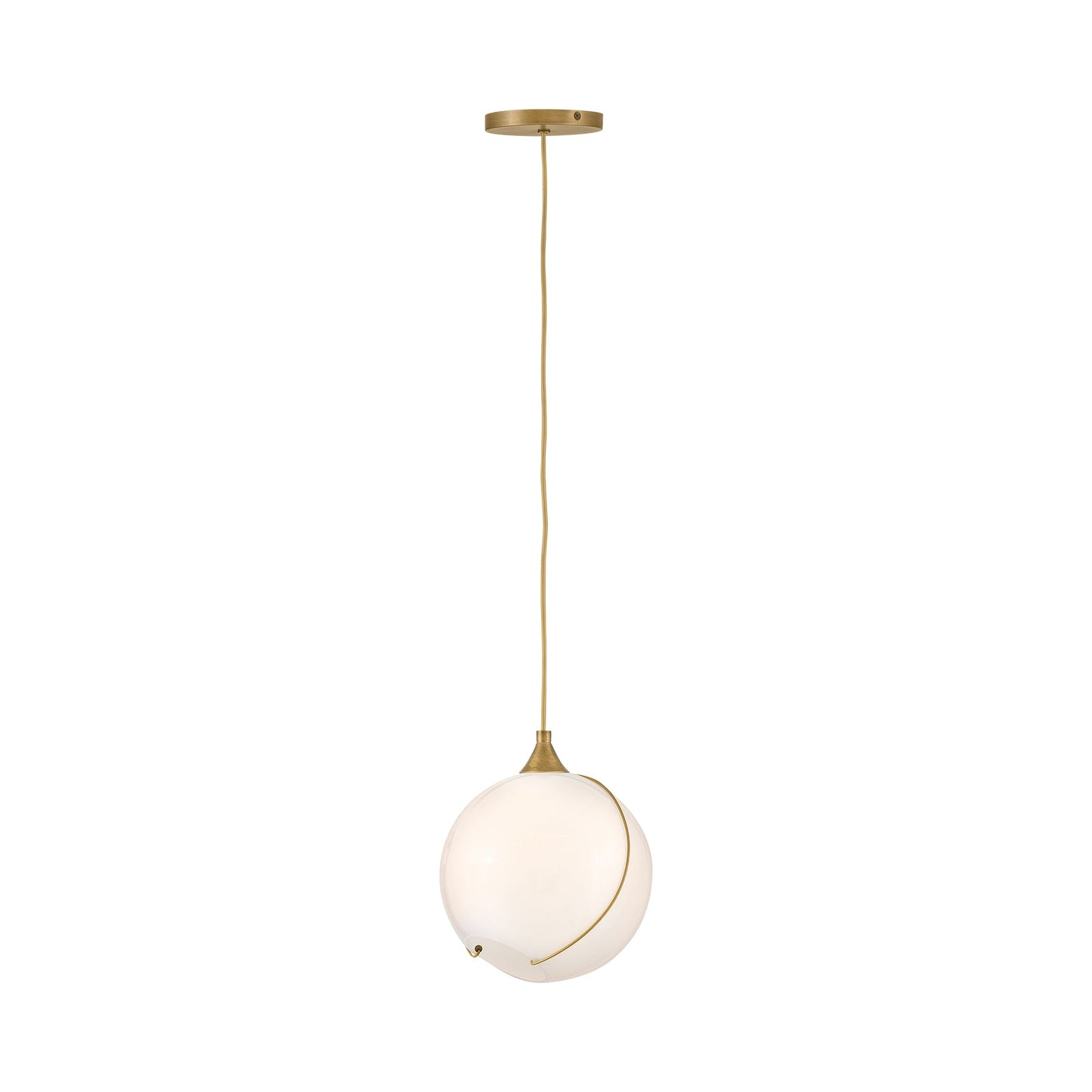 Skye Single Pendant Light in Cased Opal.
