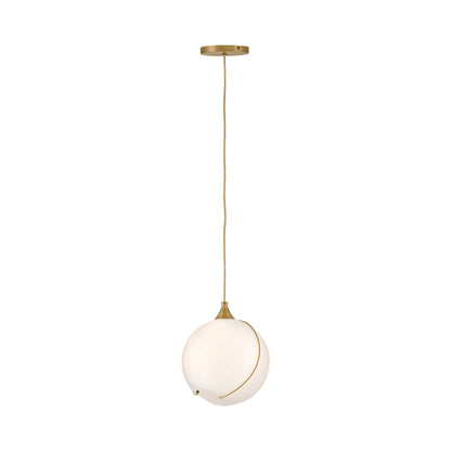 Skye Single Pendant Light in Cased Opal.