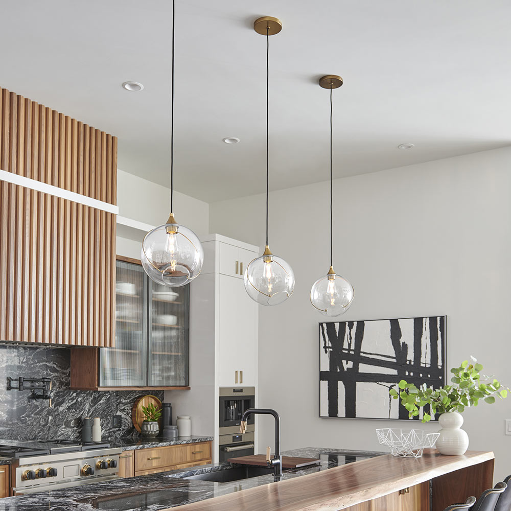 Skye Single Pendant Light in kitchen.