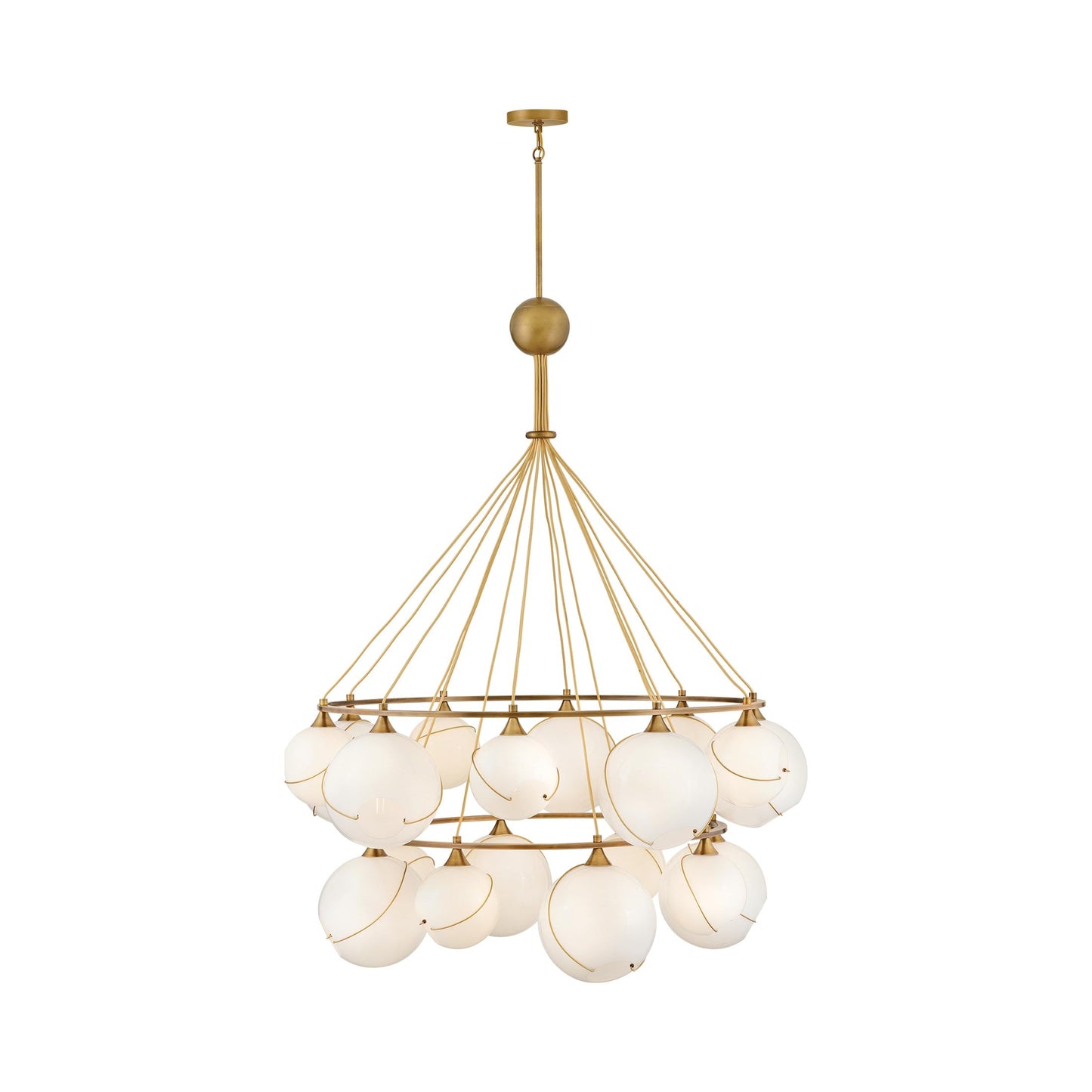 Skye Tier Chandelier in Cased Opal.