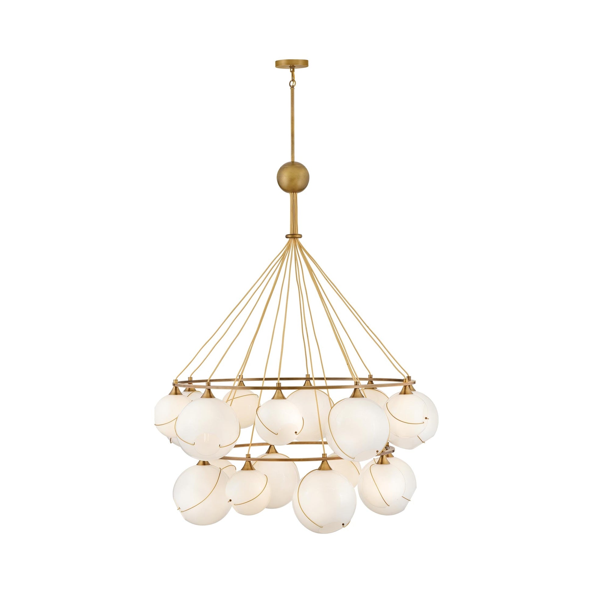Skye Tier Chandelier in Cased Opal.
