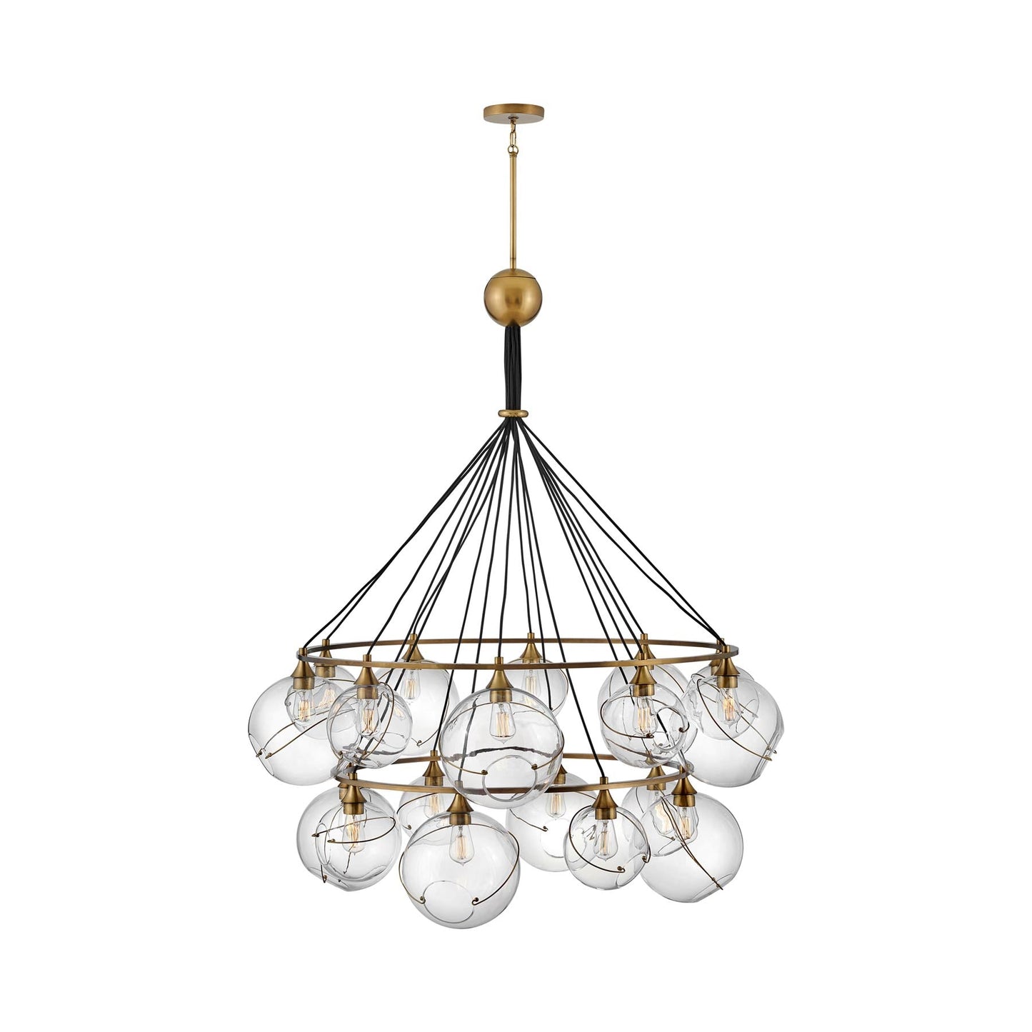 Skye Tier Chandelier in Clear.