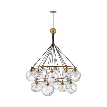 Skye Tier Chandelier in Clear.