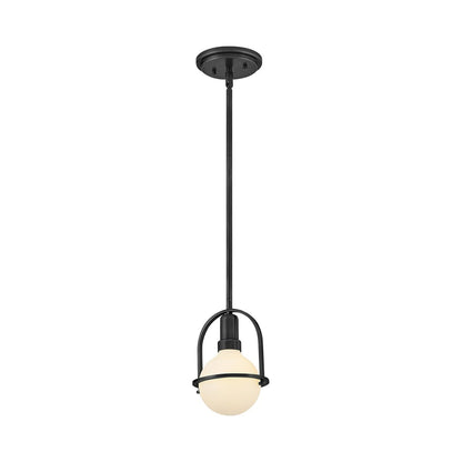 Somerset Convertible Semi Flush Mount Ceiling Light in Black.