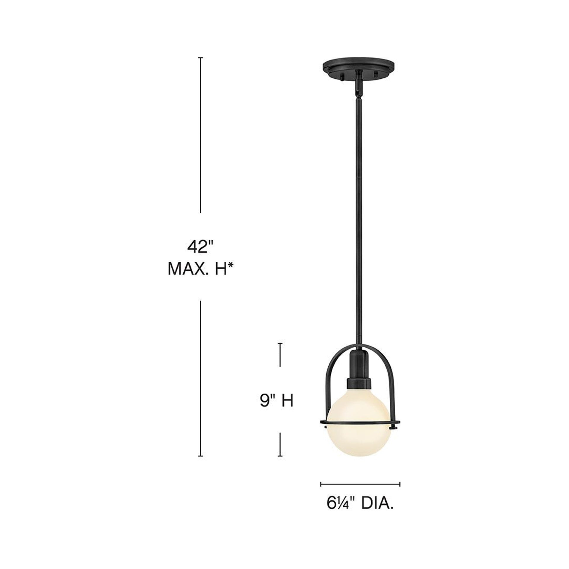 Somerset Convertible Semi Flush Mount Ceiling Light - line drawing.