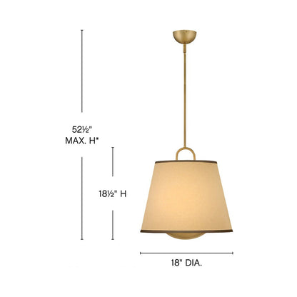 Sonia Pendant Light - line drawing.