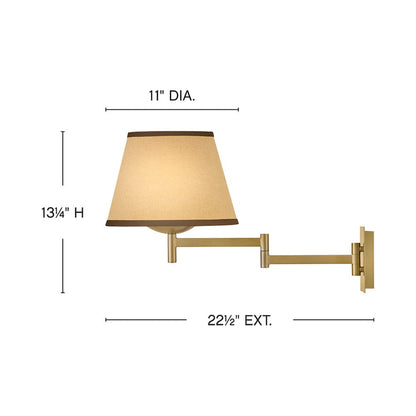 Sonia Wall Light - line drawing.