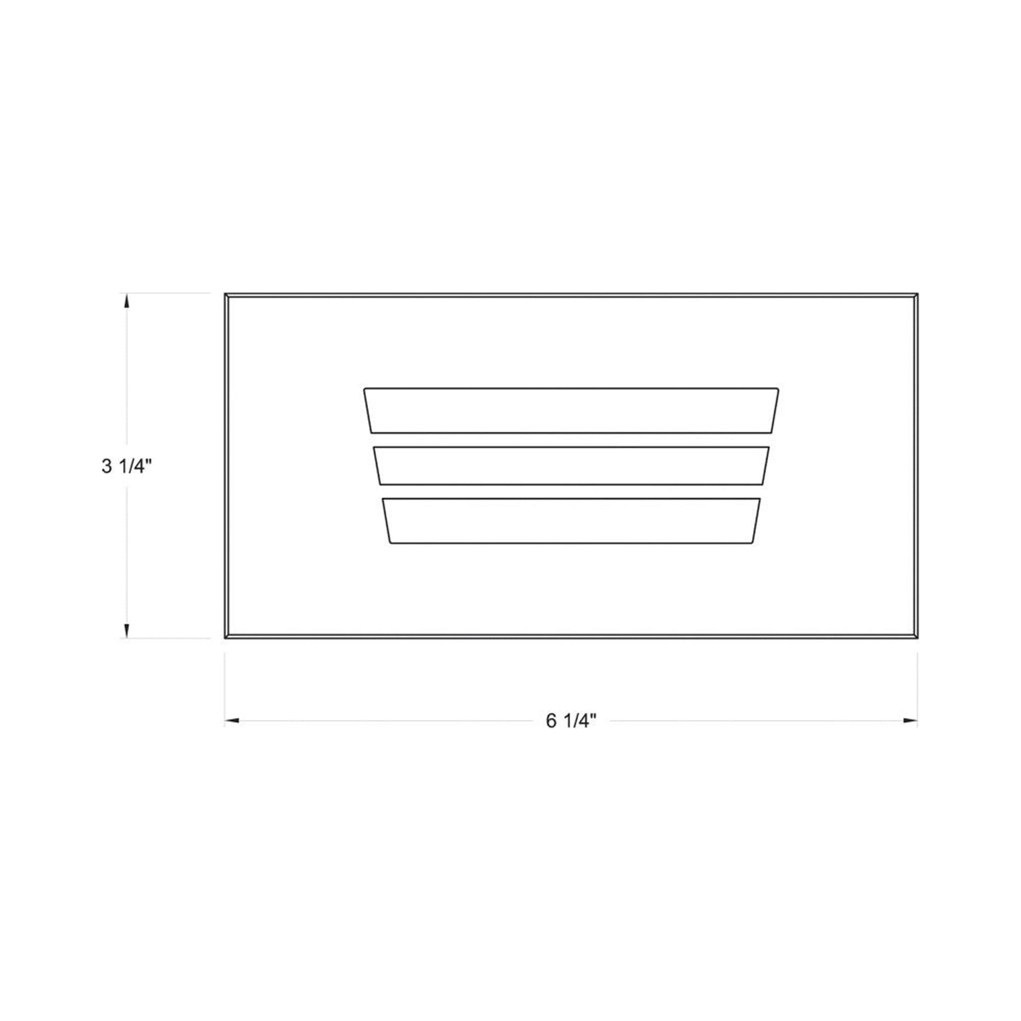 Sparta Dash 15334 Outdoor LED Step Light - line drawing.