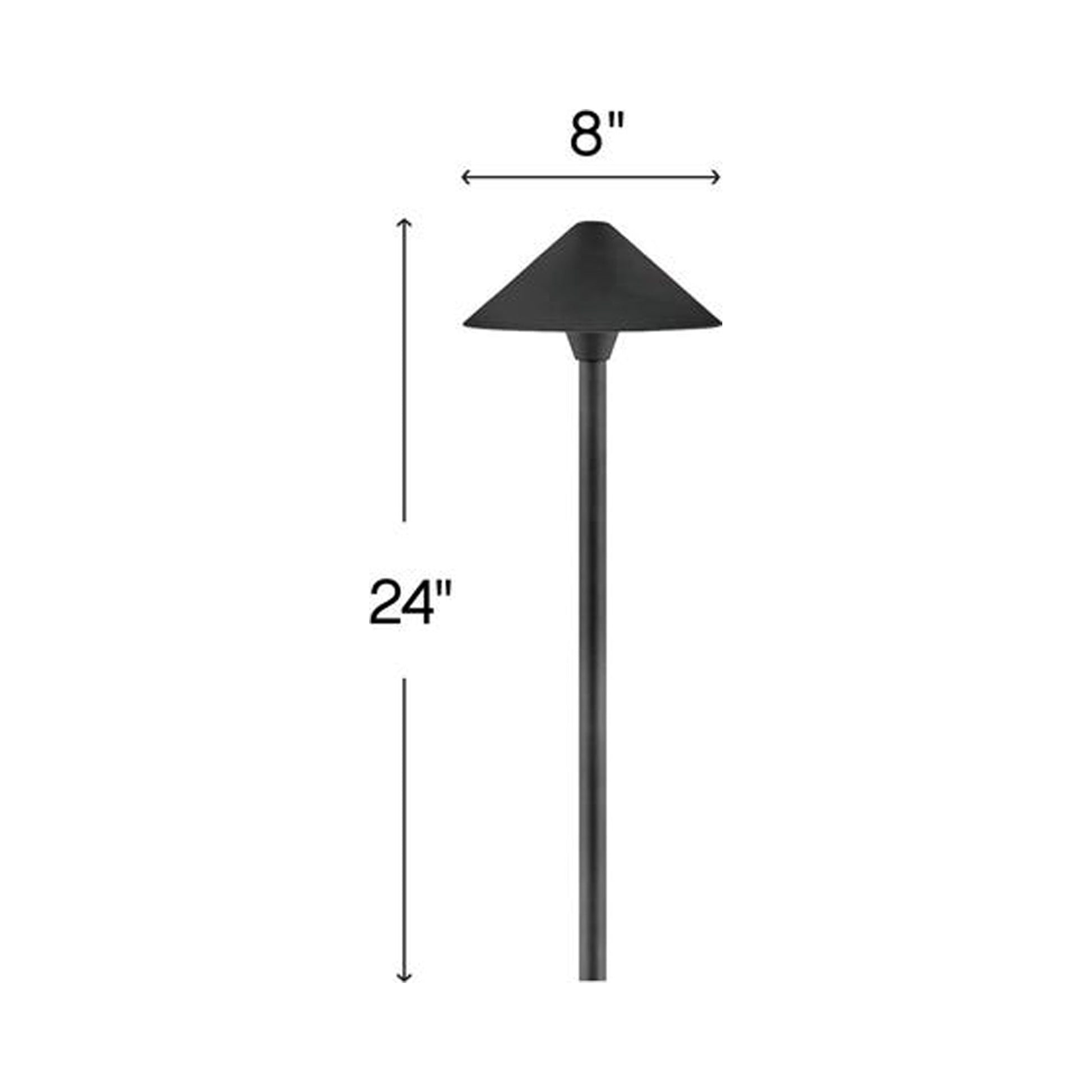 Springfield Outdoor Path Light - line drawing.