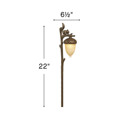 Squirrel Outdoor Path Light - line drawing.