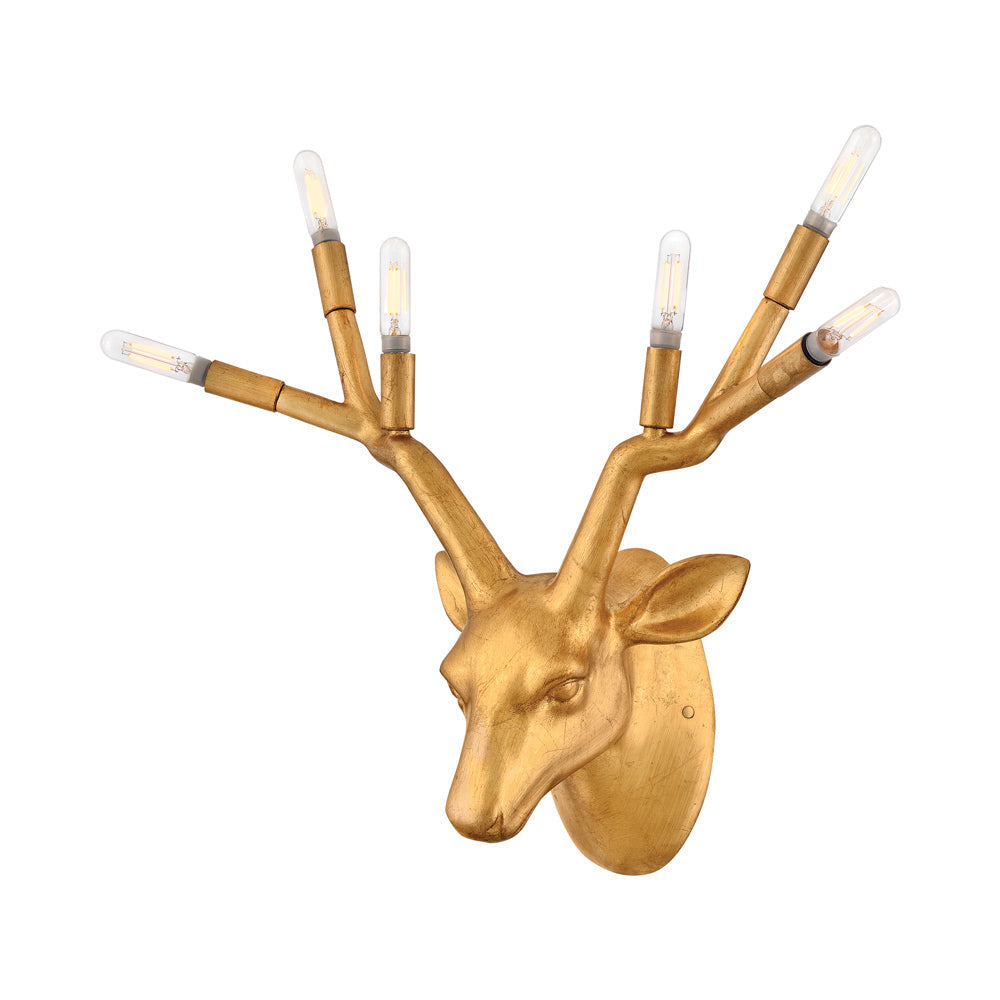Stag Wall Light in Detail.