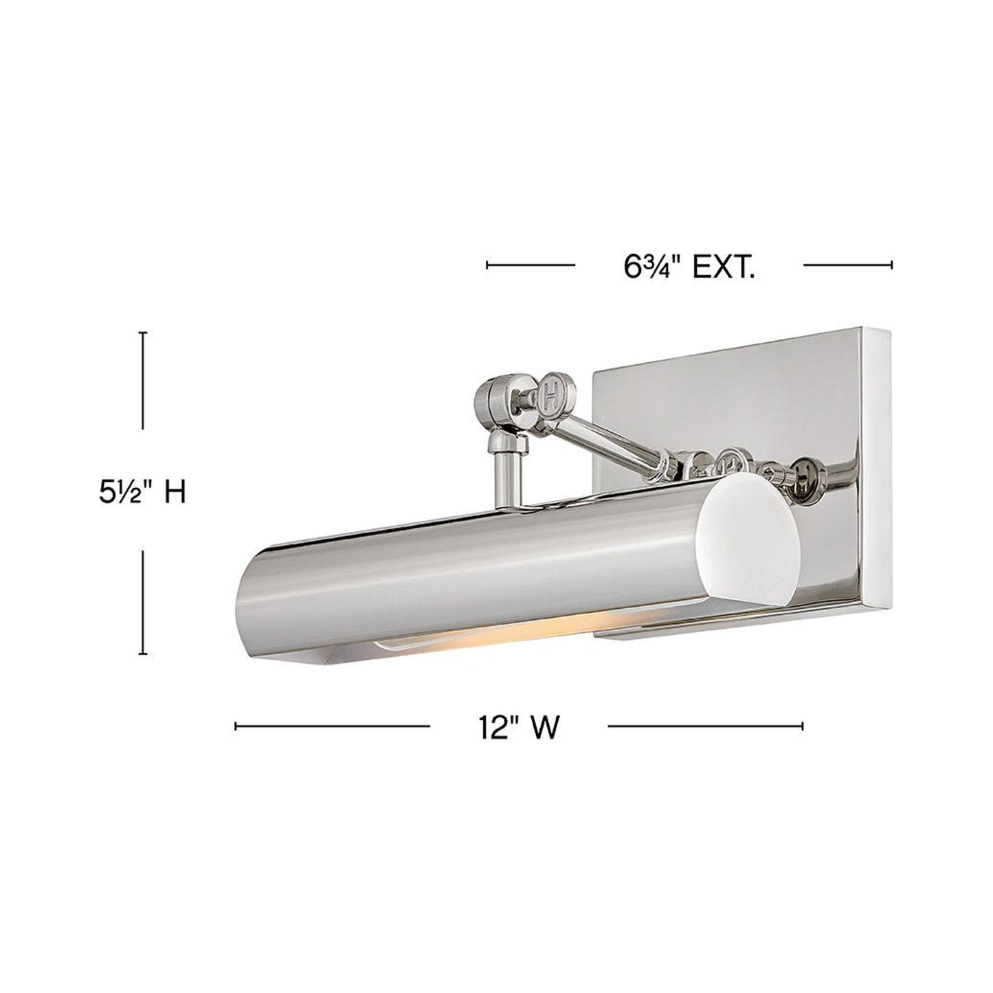 Stokes Wall Light - line drawing.