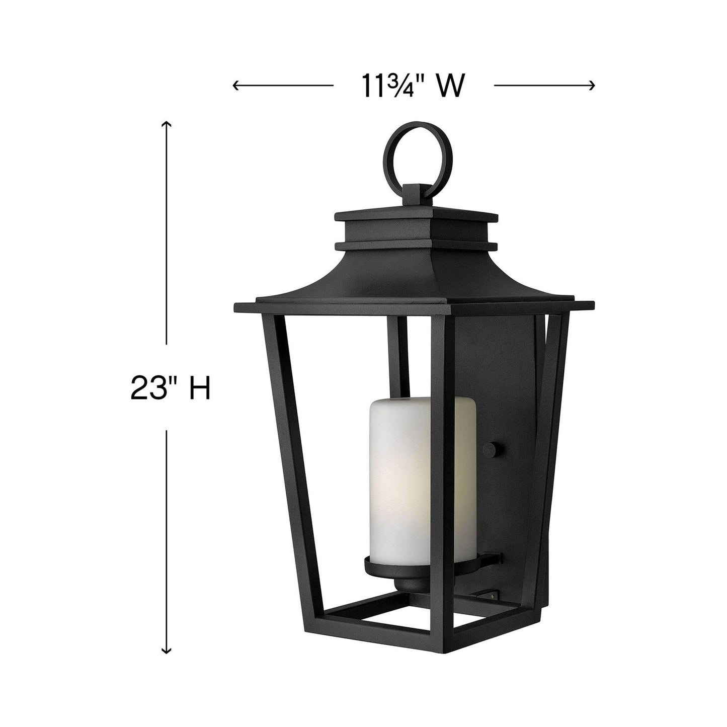 Sullivan Outdoor Wall Light - line drawing.