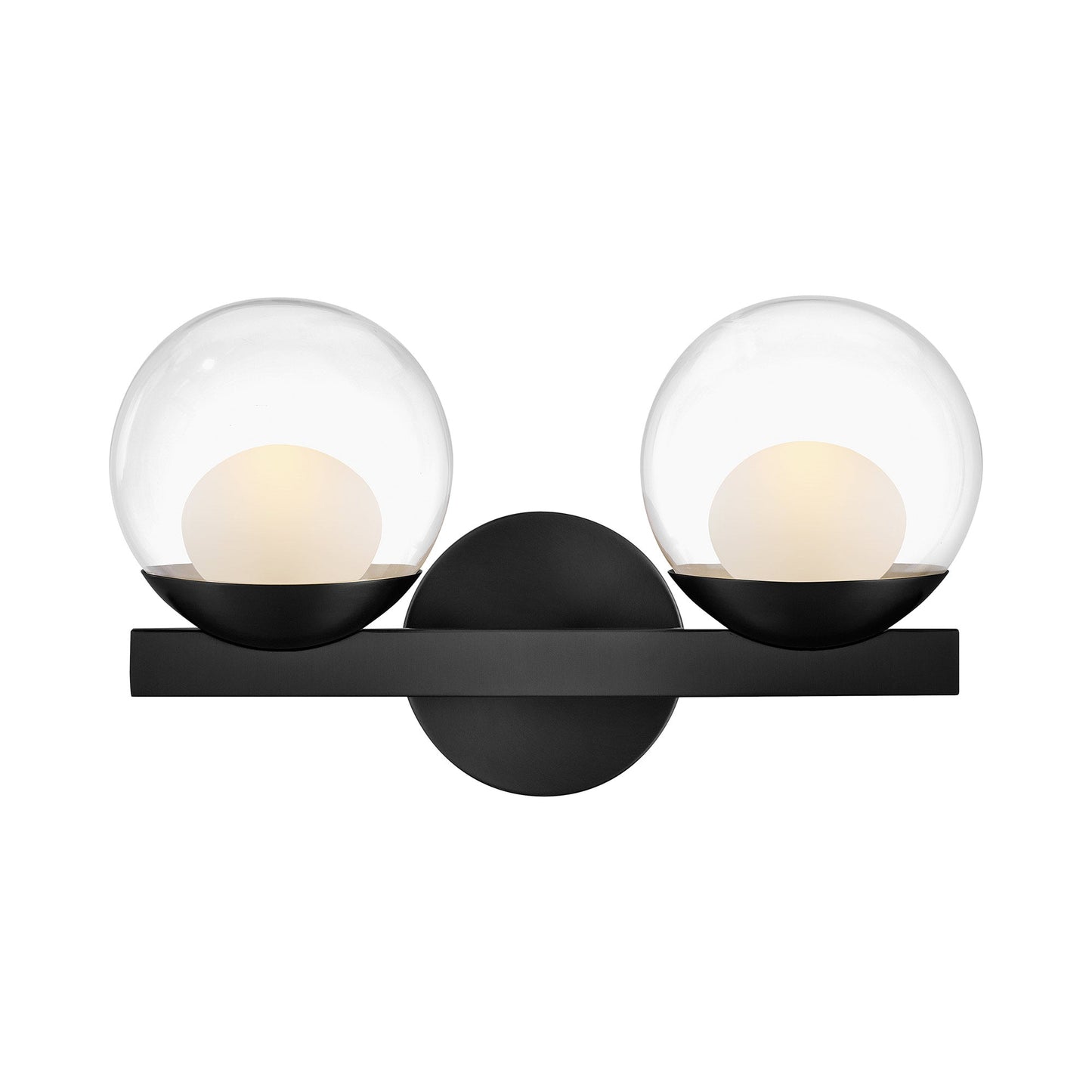 Sunni Bath Vanity Light in Black (2-Light).