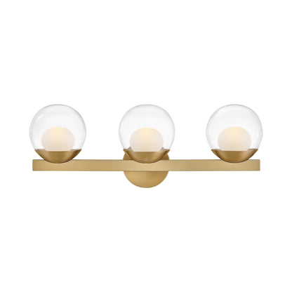 Sunni Bath Vanity Light in Lacquered Brass (3-Light).