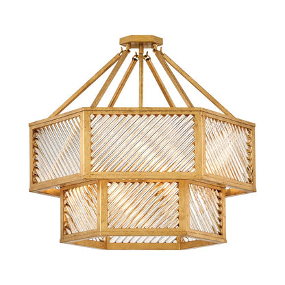 Sura Semi Flush Convertible Chandelier.