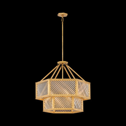 Sura Semi Flush Convertible Chandelier in Detail.
