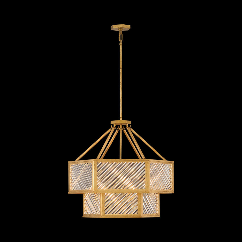 Sura Semi Flush Convertible Chandelier in Detail.