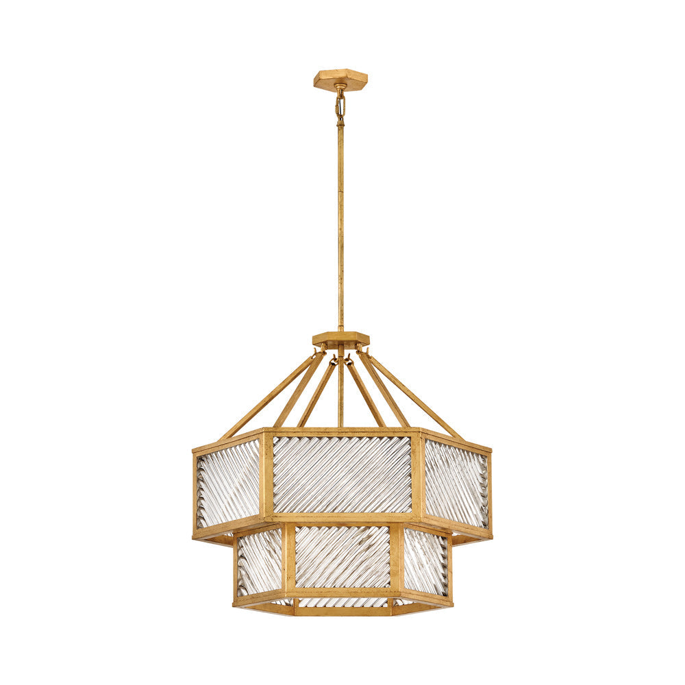 Sura Semi Flush Convertible Chandelier in Detail.
