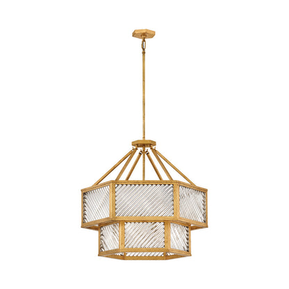 Sura Semi Flush Convertible Chandelier in Detail.