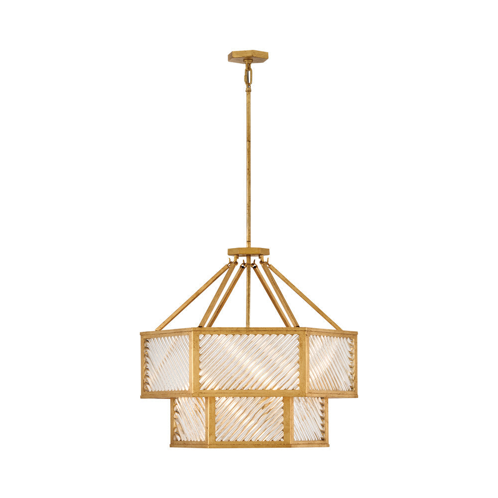 Sura Semi Flush Convertible Chandelier in Detail.