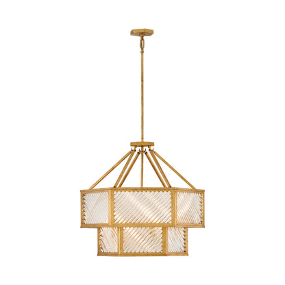 Sura Semi Flush Convertible Chandelier in Detail.