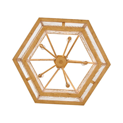 Sura Semi Flush Convertible Chandelier in Detail.