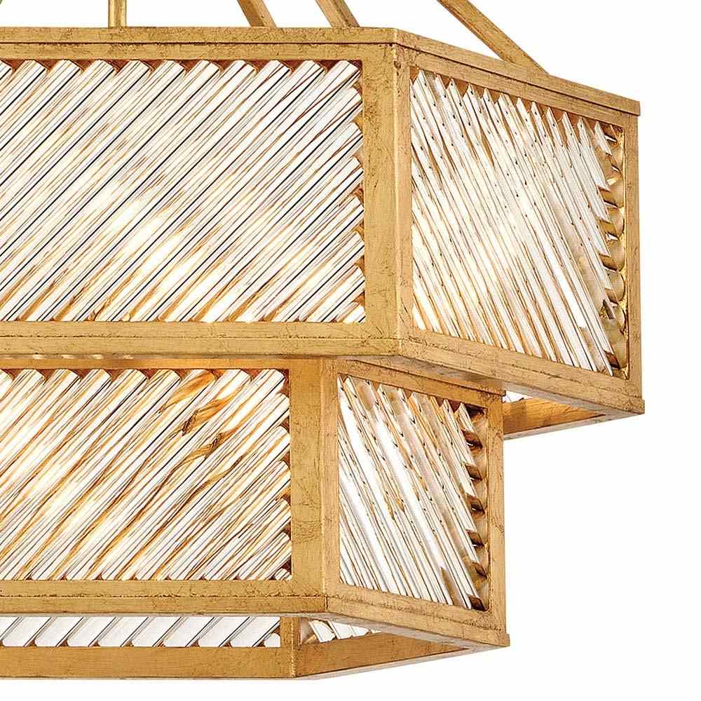 Sura Semi Flush Convertible Chandelier in Detail.