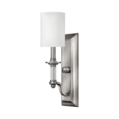 Sussex Wall Light in Brushed Nickel.