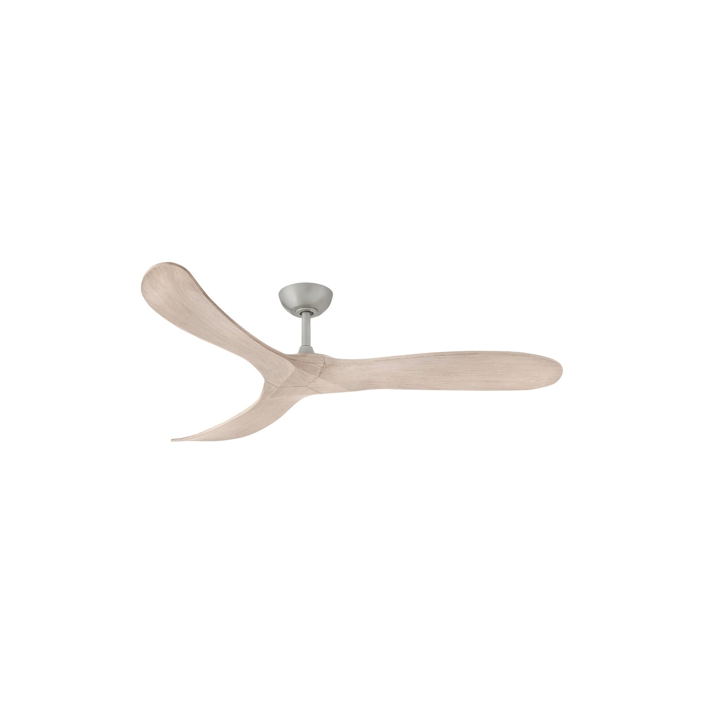 Swell Ceiling Fan in Brushed Nickel/Bleached Ashwood (60-Inch).