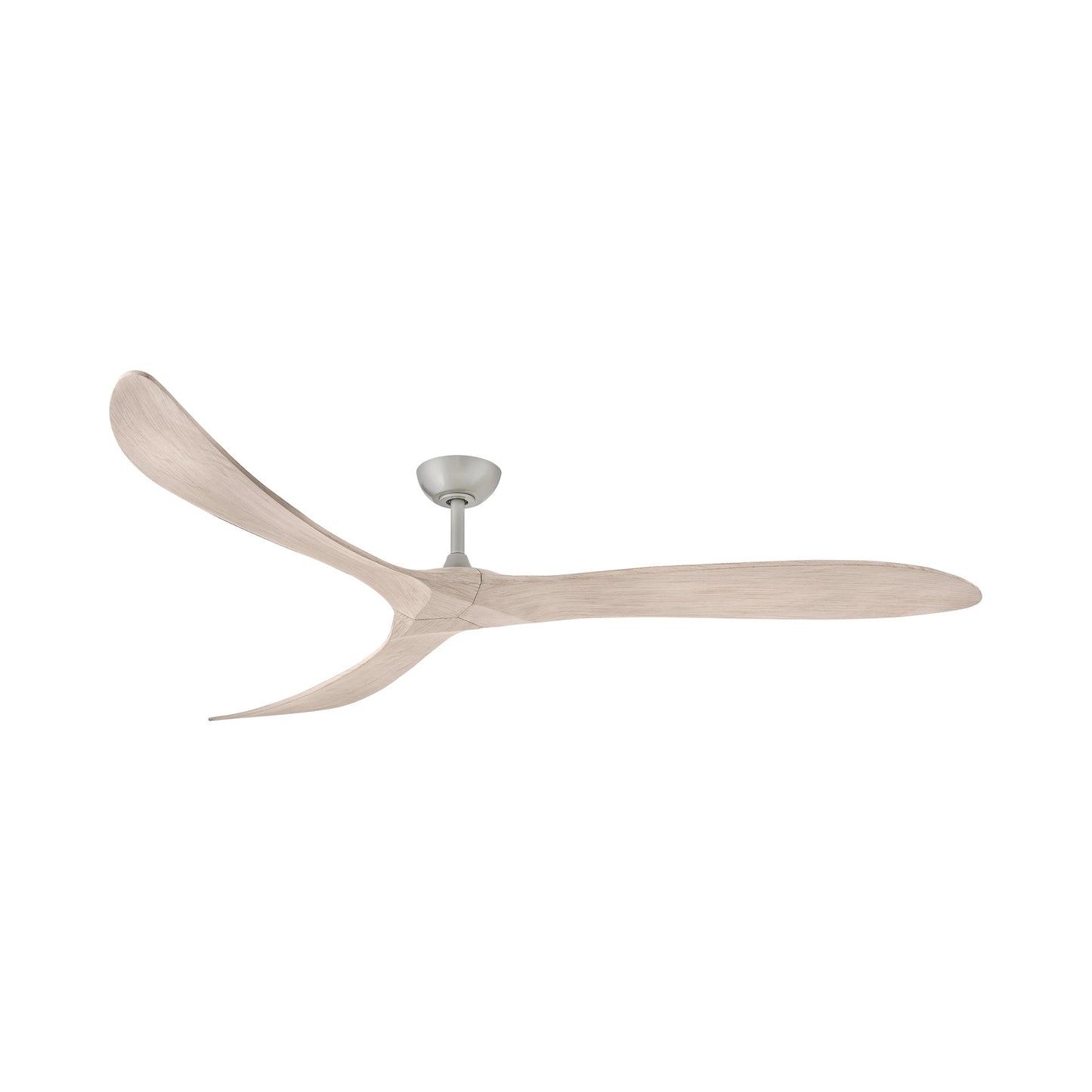 Swell Ceiling Fan in Brushed Nickel/Bleached Ashwood (80-Inch).