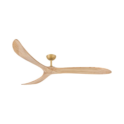 Swell Ceiling Fan in Heritage Brass/Natural (80-Inch).