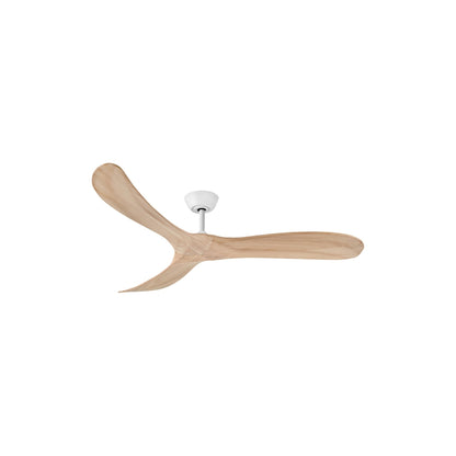 Swell Ceiling Fan in Matte White/Natural (60-Inch).