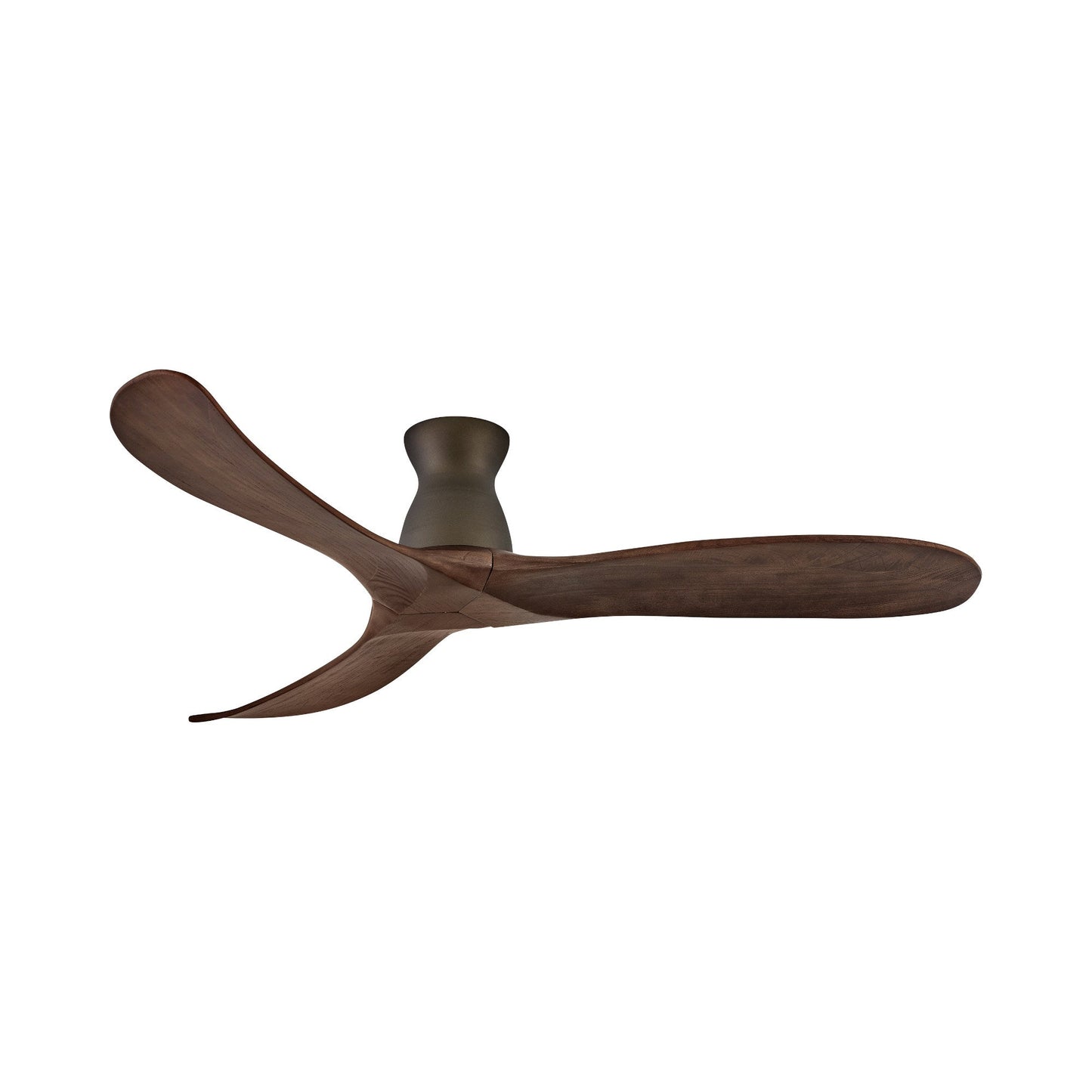 Swell Indoor / Outdoor Flush Mount Ceiling Fan in Metallic Matte Bronze.