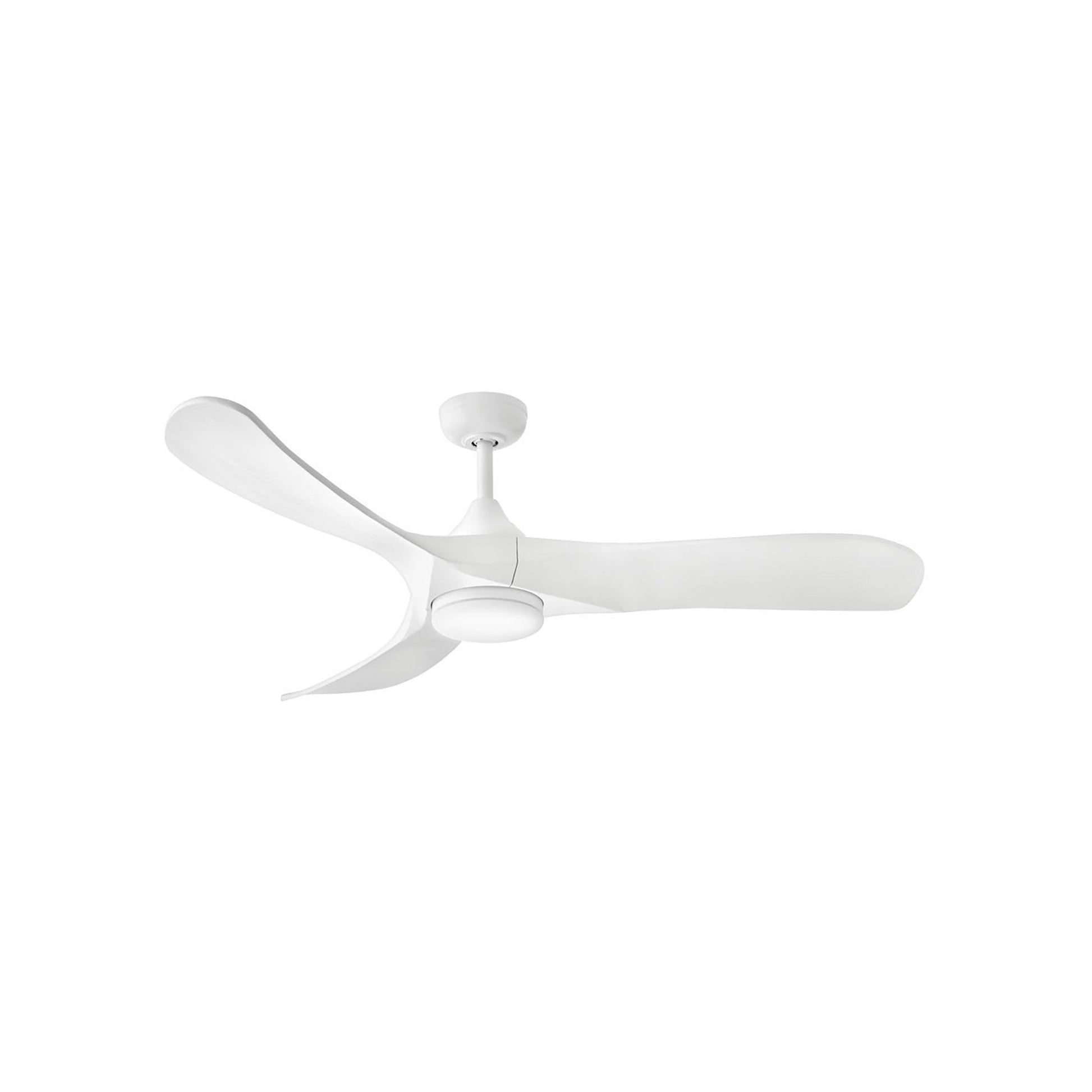 Swell LED Ceiling Fan in Matte White (56-Inch).