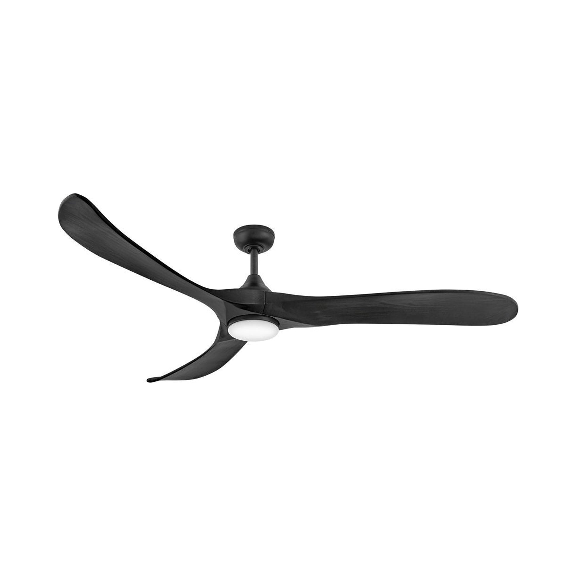 Swell LED Ceiling Fan in Matte Black (72-Inch).